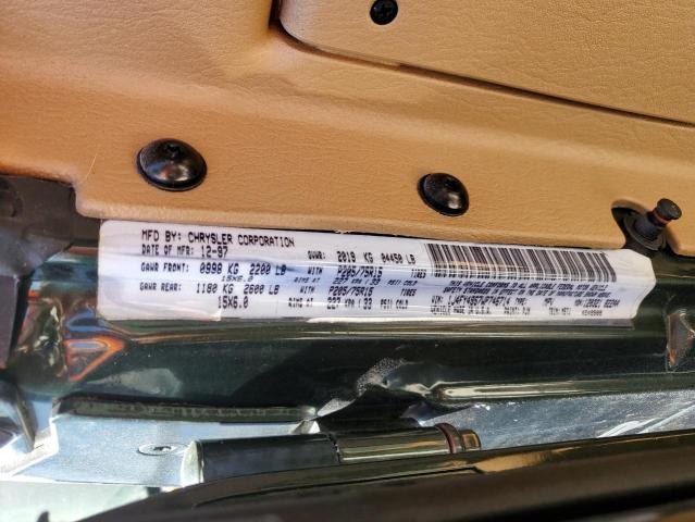 Photo 10 from auction – 1998 JEEP WRANGLER / with VIN 1J4FY49S7WP746714