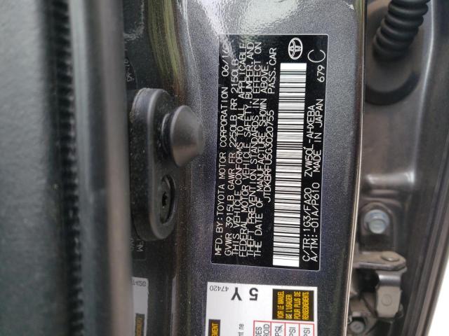 Photo 10 from auction – 2016 TOYOTA PRIUS with VIN JTDKBRFU5G3020755