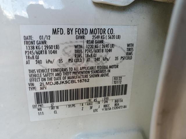 Photo 10 from auction – 2012 LINCOLN MKX with VIN 2LMDJ8JK5CBL18762