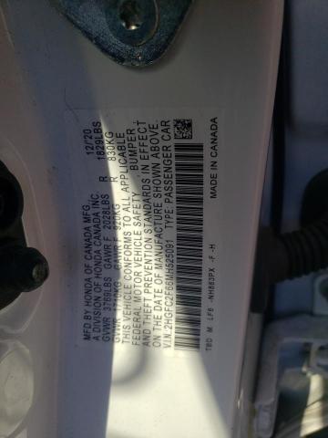 Photo 10 from auction – 2021 HONDA CIVIC LX with VIN 2HGFC2F66MH525091