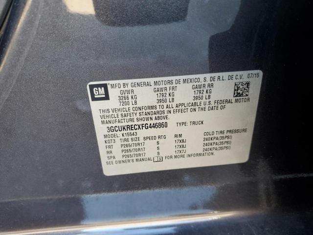 Photo 10 from auction – 2015 CHEVROLET SILVERADO with VIN 3GCUKRECXFG446860