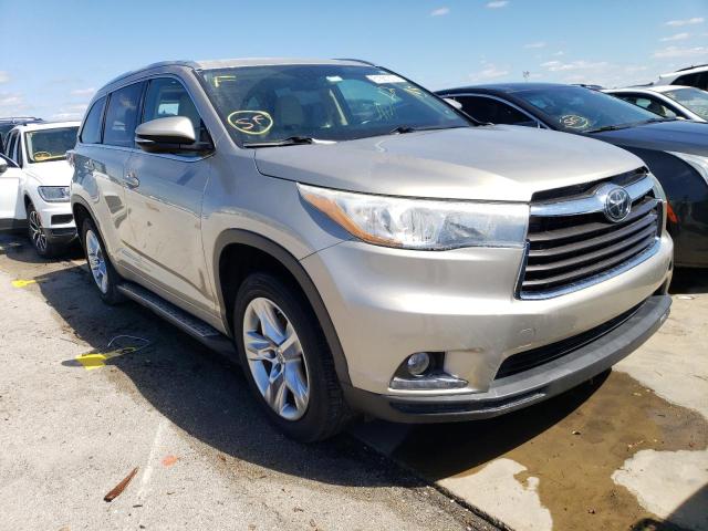 TOYOTA HIGHLANDER 2015 with VIN 5TDYKRFH8FS074626 - Photo from auction