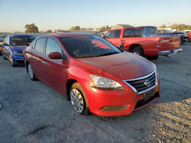 NISSAN SENTRA S 2013 with VIN 3N1AB7AP8DL771871 - Photo from auction