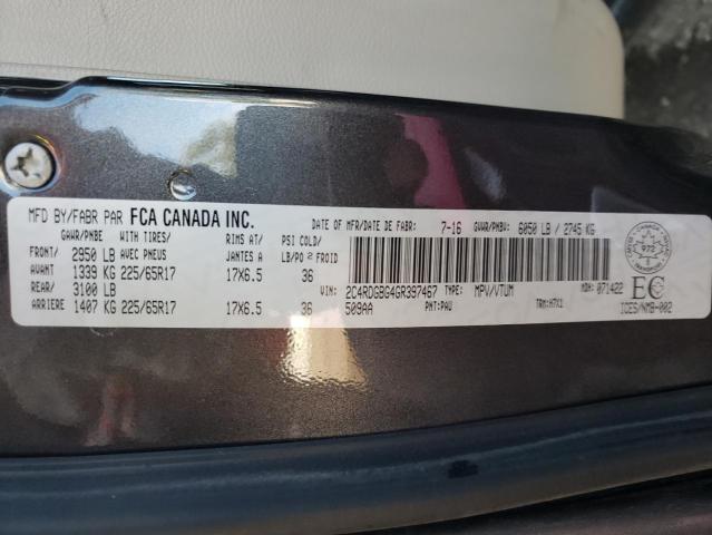 Photo 10 from auction – 2016 DODGE GRAND CARA with VIN 2C4RDGBG4GR397467