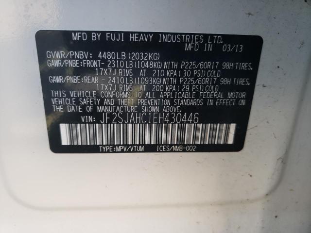 Photo 10 from auction – 2014 SUBARU FORESTER 2 with VIN JF2SJAHC1EH430446