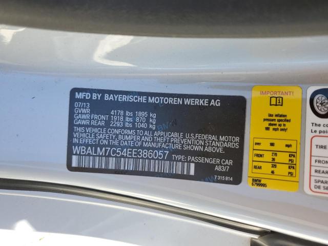 Photo 10 from auction – 2014 BMW Z4 SDRIVE3 with VIN WBALM7C54EE386057