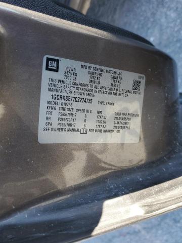 Photo 10 from auction – 2012 CHEVROLET SILVERADO with VIN 1GCRKSE77CZ274735