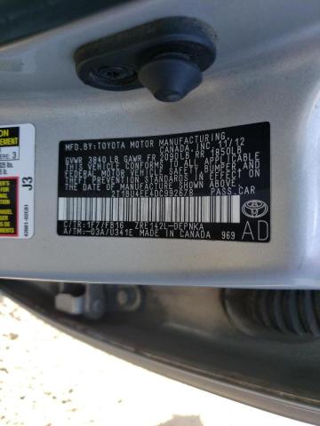 Photo 10 from auction – 2013 TOYOTA COROLLA BA with VIN 2T1BU4EE4DC992678