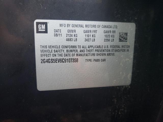 Photo 10 from auction – 2012 BUICK REGAL PREM with VIN 2G4GS5EV6C9107358