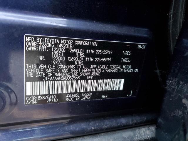 Photo 10 from auction – 2021 TOYOTA VENZA LE with VIN JTEAAAAH5MJ052568