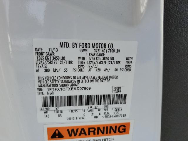 Photo 10 from auction – 2014 FORD F150 SUPER with VIN 1FTFX1CFXEKD07909