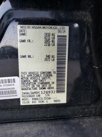Photo 10 from auction – 2015 NISSAN ALTIMA 2.5 with VIN 1N4AL3AP0FC126932