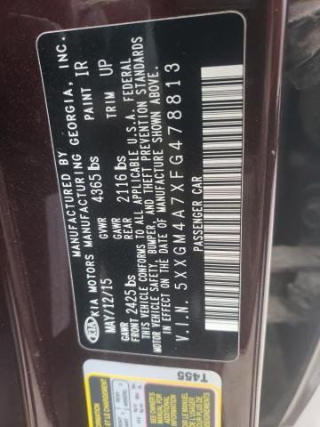 Photo 10 from auction – 2015 KIA OPTIMA LX with VIN 5XXGM4A7XFG478813