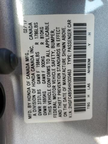 Photo 10 from auction – 2017 HONDA CIVIC LX with VIN 2HGFC4B54HH305463