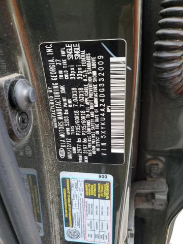 Photo 10 from auction – 2013 KIA SORENTO EX with VIN 5XYKU4A24DG332009