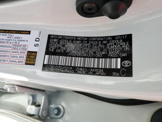 Photo 10 from auction – 2017 TOYOTA PRIUS V with VIN JTDZN3EU4HJ071083