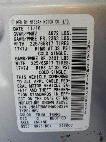 Photo 10 from auction – 2017 NISSAN ROGUE S with VIN JN8AT2MV1HW008294