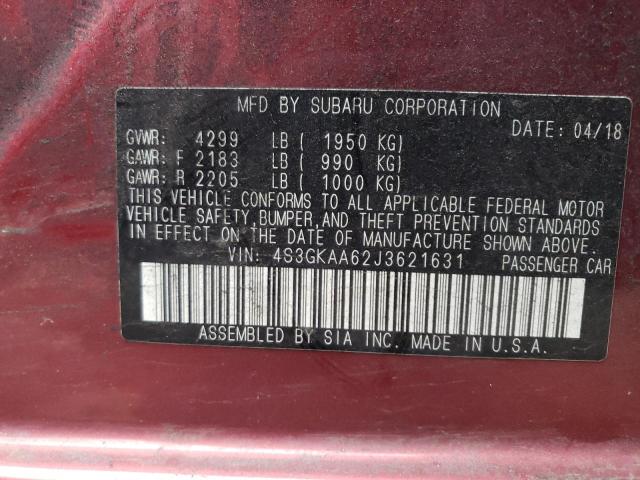 Photo 10 from auction – 2018 SUBARU IMPREZA with VIN 4S3GKAA62J3621631