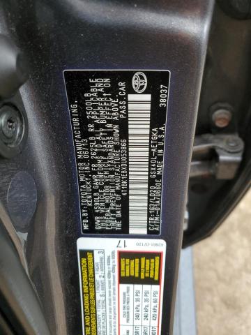 Photo 10 from auction – 2013 TOYOTA AVALON BAS with VIN 4T1BK1EBXDU053866