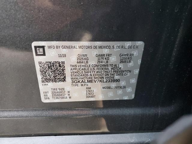 Photo 10 from auction – 2019 GMC TERRAIN SL with VIN 3GKALMEV7KL233990
