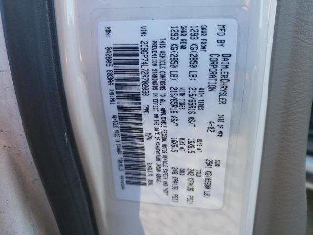 Photo 10 from auction – 2002 CHRYSLER TOWN & COU with VIN 2C8GP74L72R702038
