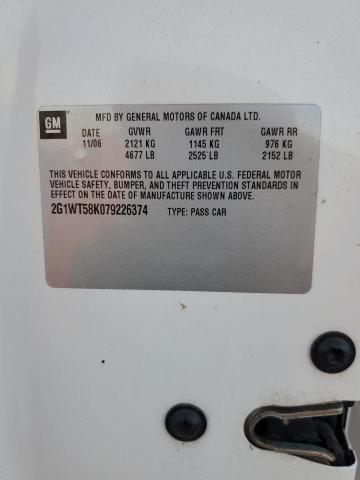 Photo 10 from auction – 2007 CHEVROLET IMPALA LT with VIN 2G1WT58K079226374