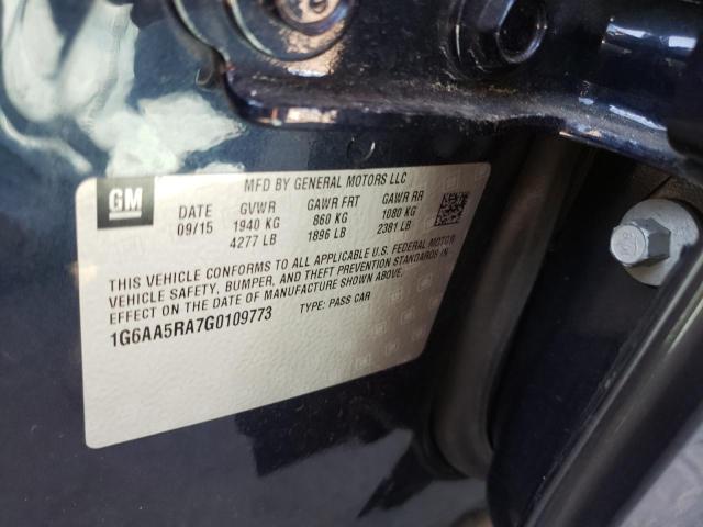 Photo 10 from auction – 2016 CADILLAC ATS with VIN 1G6AA5RA7G0109773