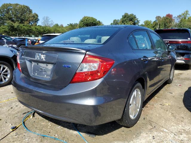 Photo 4 from auction – 2012 HONDA CIVIC HF with VIN 2HGFB2F61CH518521