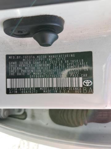Photo 10 from auction – 2014 TOYOTA COROLLA L with VIN 5YFBURHE5EP065201