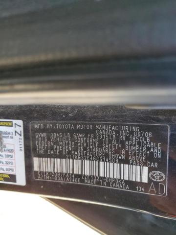 Photo 10 from auction – 2006 TOYOTA COROLLA MA with VIN 2T1KR32E46C614508