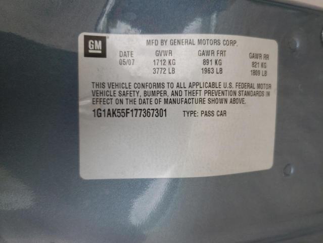 Photo 10 from auction – 2007 CHEVROLET COBALT LS with VIN 1G1AK55F177367301