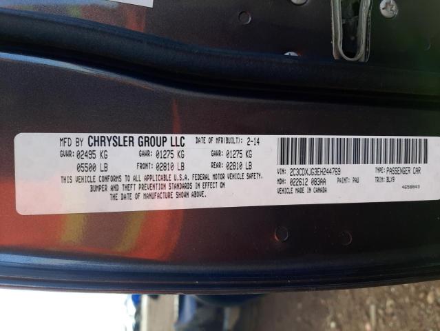 Photo 10 from auction – 2014 DODGE CHARGER SX with VIN 2C3CDXJG3EH244769