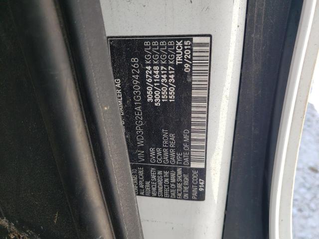 Photo 10 from auction – 2016 MERCEDES-BENZ METRIS with VIN WD3PG2EA1G3094268