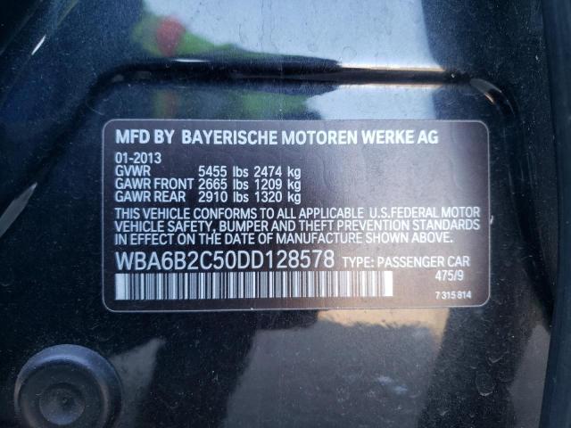 Photo 10 from auction – 2013 BMW 650 I with VIN WBA6B2C50DD128578