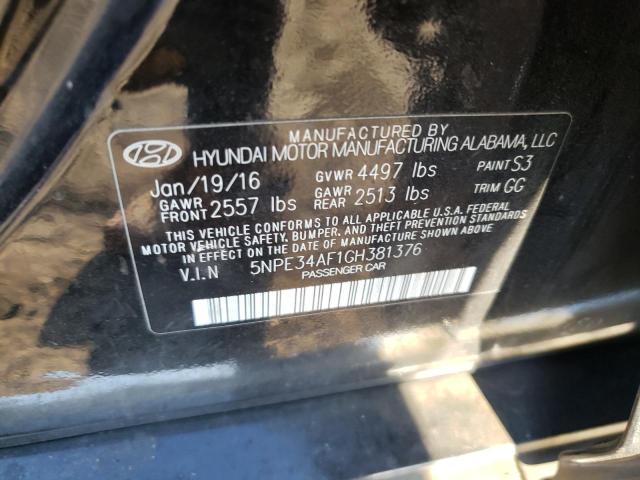 Photo 10 from auction – 2016 HYUNDAI SONATA SPO with VIN 5NPE34AF1GH381376