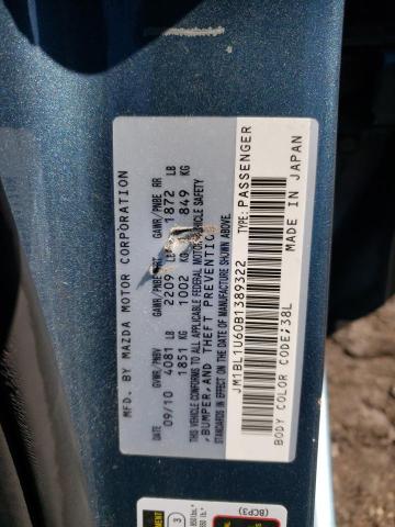 Photo 10 from auction – 2011 MAZDA 3 S with VIN JM1BL1U60B1389322