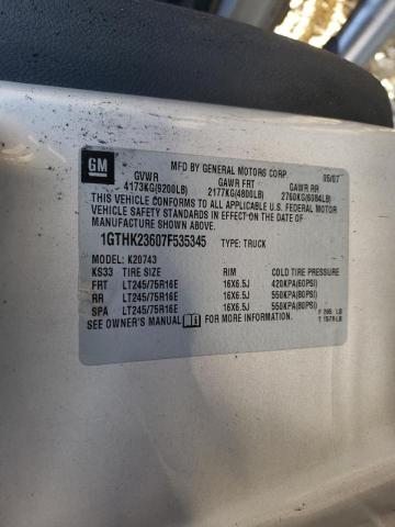 Photo 10 from auction – 2007 GMC SIERRA K25 with VIN 1GTHK23607F535345