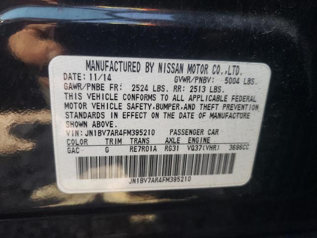 Photo 10 from auction – 2015 INFINITI Q50 with VIN JN1BV7AR4FM395210
