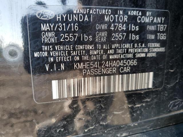 Photo 10 from auction – 2017 HYUNDAI SONATA PLU with VIN KMHE54L24HA045066