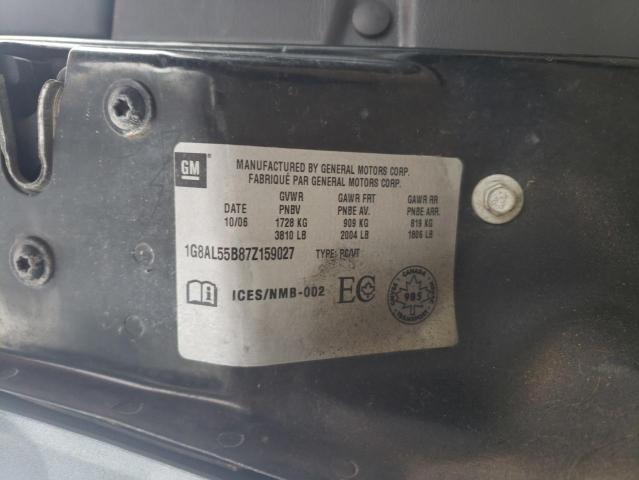 Photo 10 from auction – 2007 SATURN ION LEVEL with VIN 1G8AL55B87Z159027