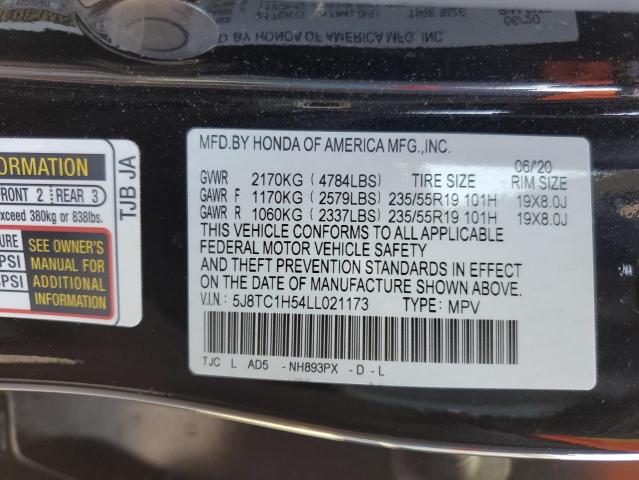 Photo 10 from auction – 2020 ACURA RDX TECHNO with VIN 5J8TC1H54LL021173