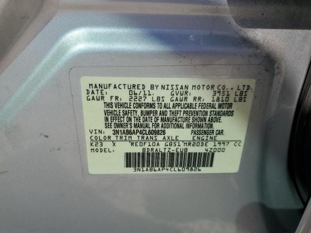 Photo 10 from auction – 2012 NISSAN SENTRA 2.0 with VIN 3N1AB6AP4CL609826