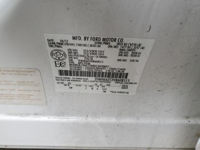 Photo 10 from auction – 2017 FORD FLEX LIMIT with VIN 2FMHK6DT2HBA08515