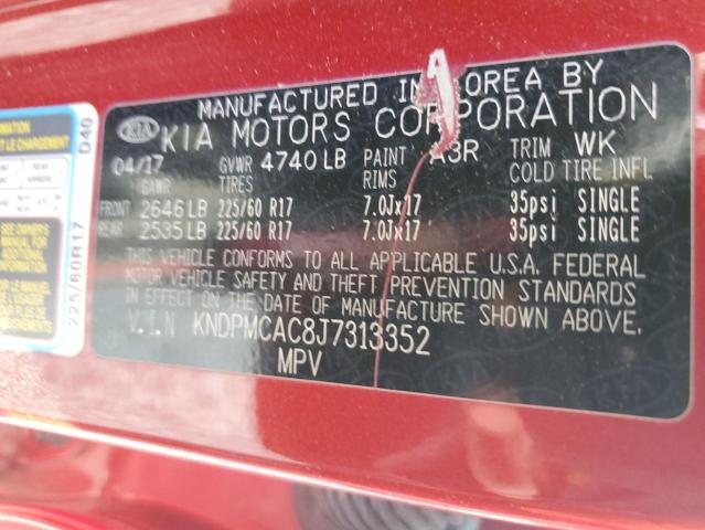 Photo 10 from auction – 2018 KIA SPORTAGE L with VIN KNDPMCAC8J7313352