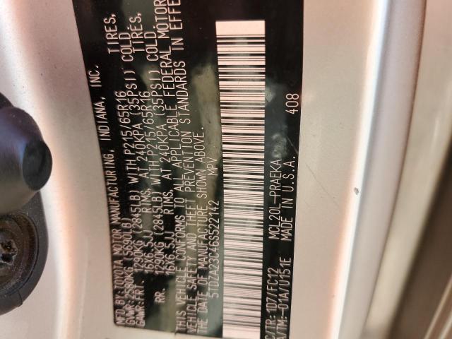 Photo 10 from auction – 2006 TOYOTA SIENNA VAN with VIN 5TDZA23C46S522142