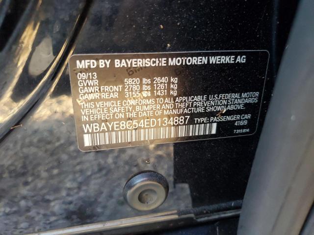 Photo 10 from auction – 2014 BMW 750 LI with VIN WBAYE8C54ED134887