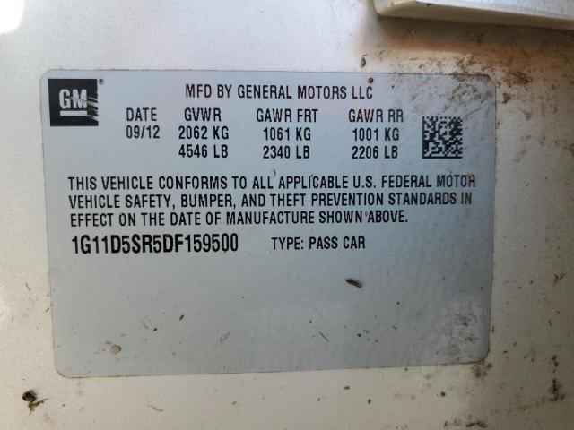 Photo 10 from auction – 2013 CHEVROLET MALIBU 1LT with VIN 1G11D5SR5DF159500