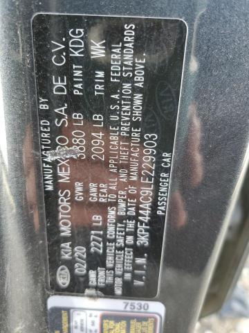 Photo 10 from auction – 2020 KIA FORTE GT with VIN 3KPF44AC9LE229903