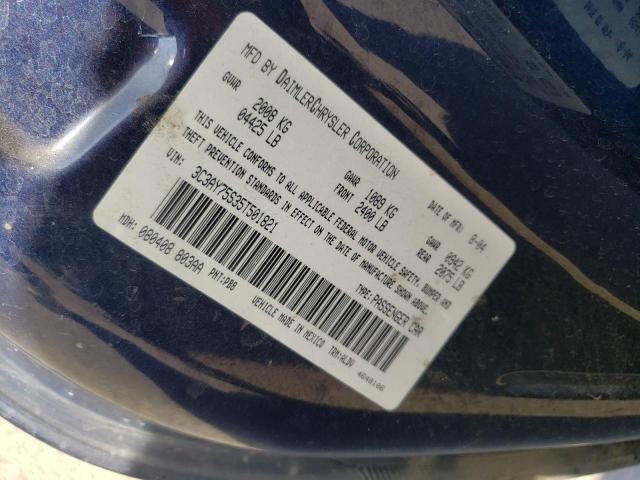 Photo 10 from auction – 2005 CHRYSLER PT CRUISER with VIN 3C3AY75S35T501821