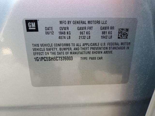 Photo 10 from auction – 2012 CHEVROLET CRUZE LS with VIN 1G1PC5SH6C7376003